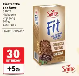 Intermarche Ciasteczka zbożowe Sante Fit oferta