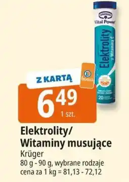 E.Leclerc Elektrolity/Witaminy musujące Krüger oferta