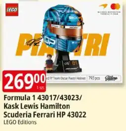 E.Leclerc LEGO Formula 1 Kask Lewis Hamilton Scuderia Ferrari HP 43022 oferta