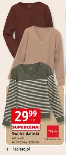 E.Leclerc Sweter damski TisSaia oferta
