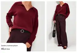 Sinsay Sweter z kołnierzykiem Sinsay oferta