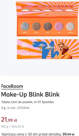 Rossmann FaceBoom Make-Up Blink Blink Paleta cieni do powiek, nr 01 Sparkles oferta