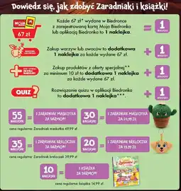Biedronka Jak zdobyć Zaradniaki i książki oferta