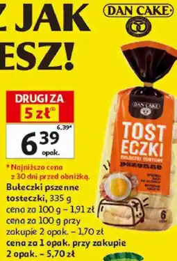 Auchan Bułeczki pszenne tosteczki Dan Cake oferta