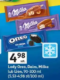 Auchan Lody Oreo, Daim, Milka lub Lion oferta