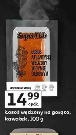Auchan Łosoś wędzony na gorąco, kawałek SuperFish oferta