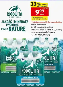 Auchan Woda Rodowita oferta