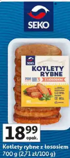 Auchan Kotlety rybne z łososiem Seko oferta
