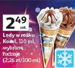 Auchan Lody w rożku Koral oferta