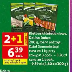 Auchan Kiełbaski śniadaniowe Dolina Dobra oferta
