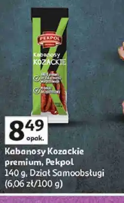 Auchan Kabanosy Kozackie premium, Pekpol oferta