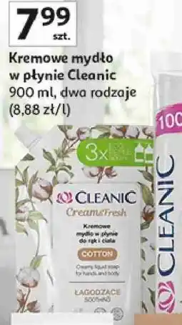 Auchan Kremowe mydło w płynie Cleanic oferta