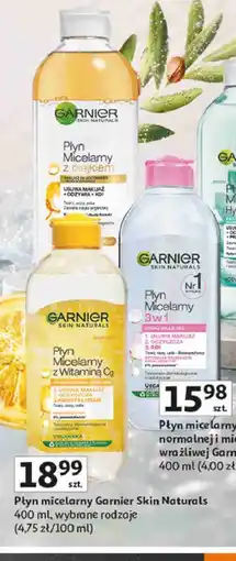 Auchan Płyn micelarny Garnier Skin Naturals oferta