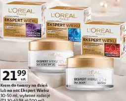 Auchan Krem do twarzy na dzień lub na noc L'Oréal Paris Ekspert Wieku oferta