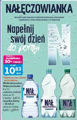 Auchan Woda mineralna Nałęczowianka oferta