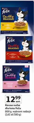 Auchan Karma sucha dla kota Felix Doubly Delicious oferta