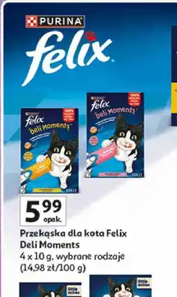Auchan Przekąska dla kota Felix Deli Moments oferta