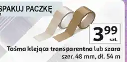 Auchan Taśma klejąca transparentna lub szara Delta Graphix oferta