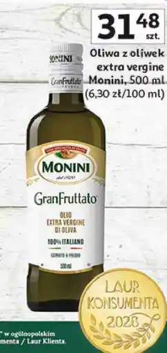 Auchan Oliwa z oliwek extra vergine GranFruttato Monini oferta