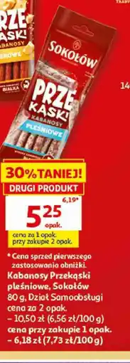 Auchan Kabanosy PrzeKąski pleśniowe Sokołów oferta