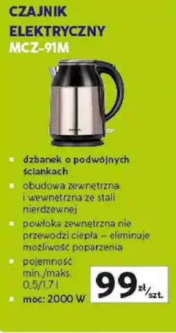 Auchan Czajnik elektryczny MPM MCZ-91M oferta