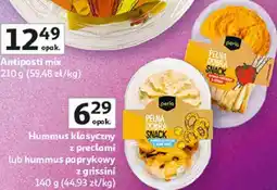 Auchan Hummus klasyczny z preclami lub hummus paprykowy z grissini Perla Pełna Dobra oferta