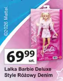 Auchan Lalka Barbie Deluxe Style Różowy Denim oferta