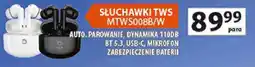 Auchan Słuchawki TWS Manta MTWS008B/W oferta