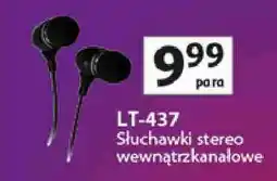 Auchan LT-437 Słuchawki stereo wewnątrzkanalowe oferta