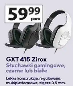 Auchan Trust GXT 415 Zirox Słuchawki gamingowe oferta