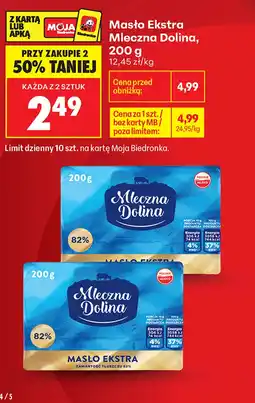 Biedronka Masło Mleczna Dolina oferta
