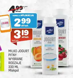 Społem Jogurt pitny Milko oferta