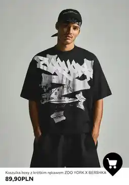 Bershka Koszulka boxy z krótkim rękawem Zoo York x Bershka oferta