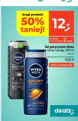 Dealz Żel pod prysznic Nivea Men Sport oferta
