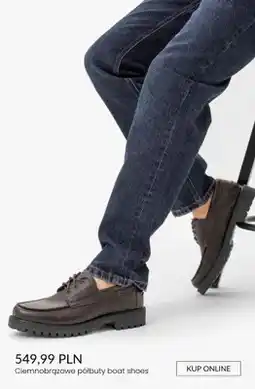 Ryłko Ciemnobrązowe półbuty boat shoes Ryłko oferta