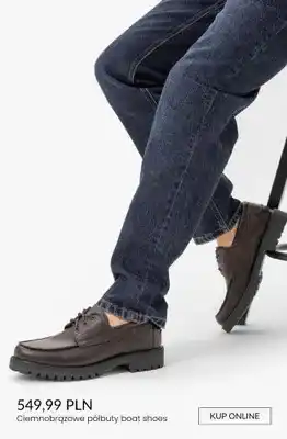Ryłko Ciemnobrązowe półbuty boat shoes Ryłko oferta