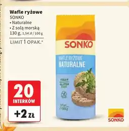 Intermarche Wafle ryżowe z solą morską Sonko oferta