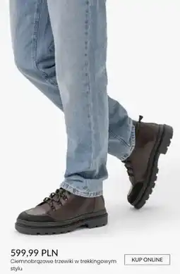 Ryłko Ciemnobrązowe trzewiki w trekkingowym stylu oferta