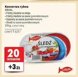 Intermarche Konserwa rybna filety śledzie w oleju Graal oferta