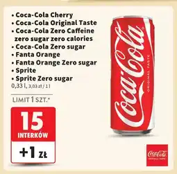 Intermarche Napój gazowany Coca-Cola Cherry oferta