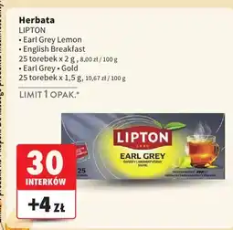 Intermarche Herbata Earl Grey Lemon Lipton oferta