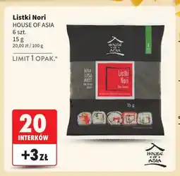 Intermarche Listki nori House of Asia oferta