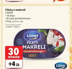 Intermarche Filety z makreli w oleju Lisner oferta