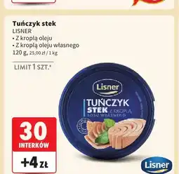 Intermarche Tuńczyk stek z kroplą oleju Lisner oferta