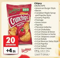 Intermarche Chipsy Crunchips American Burger Style oferta