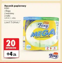 Intermarche Ręcznik papierowy Mega 2 warstwy 2-pak Foxy oferta