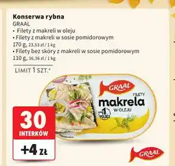 Intermarche Konserwa rybna filety z makreli w oleju Graal oferta