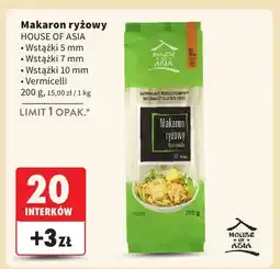 Intermarche Makaron ryżowy wstążki 5 mm House of Asia oferta