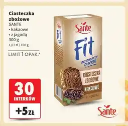 Intermarche Ciasteczka zbożowe kakaowe Sante oferta