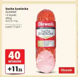 Intermarche Kiełbasa sucha żywiecka z szynki Olewnik oferta
